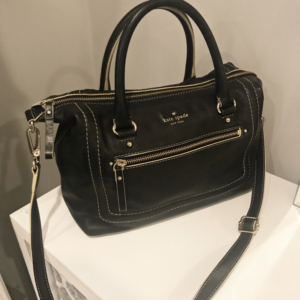 Kate Spade Black leather Satchel Bag